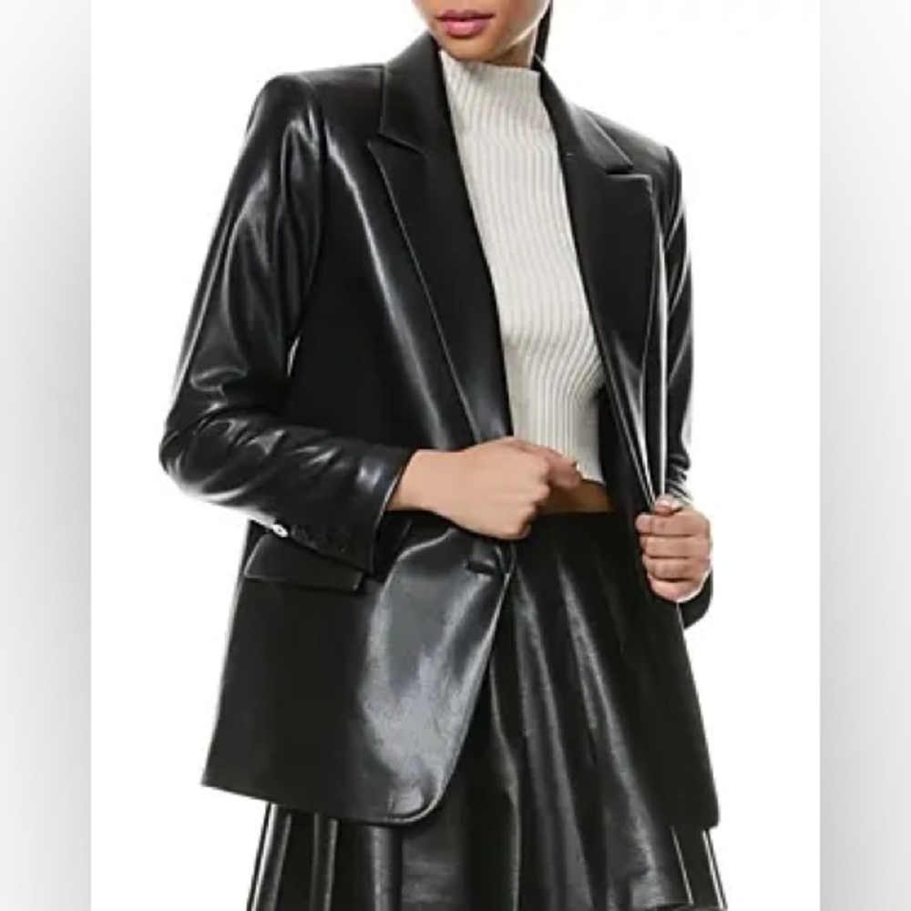 Joie Black Leather Blazer